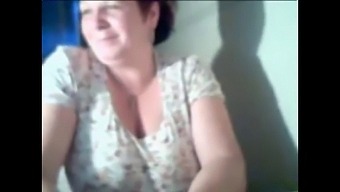 Eager Grandma Flaunts Her Bosom On Webcam